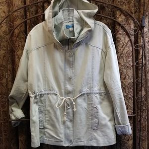 Buttons Blue Jacket sz Medium